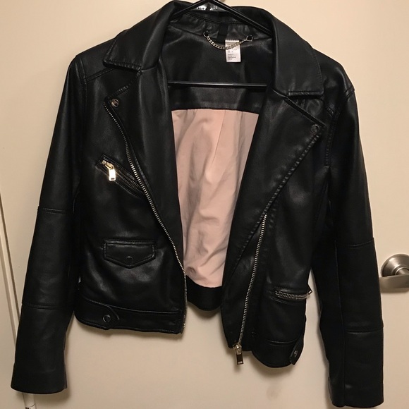 divided h&m leather jacket
